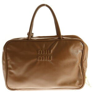 Miu Miu Cognac Brown Shoulder Bag Leather Brown